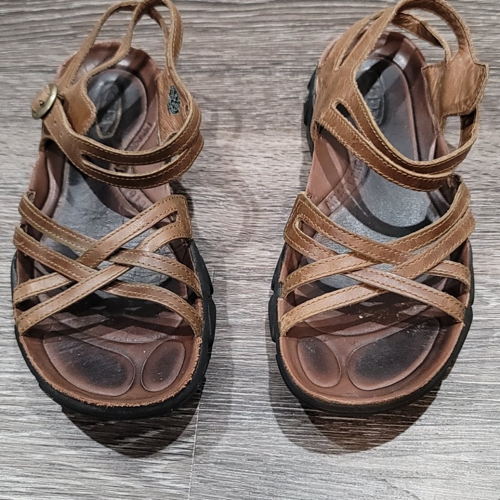 Keen Brown Strappy Sandals - Picture 4 of 13